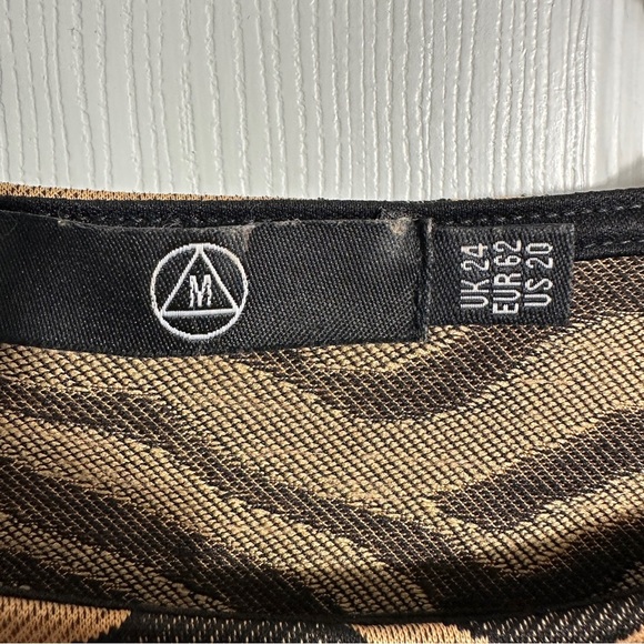 Size 20 Missguided animal print dress/tunic, boho, loose fit - Picture 2 of 7